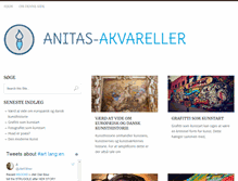 Tablet Screenshot of anitas-akvareller.dk
